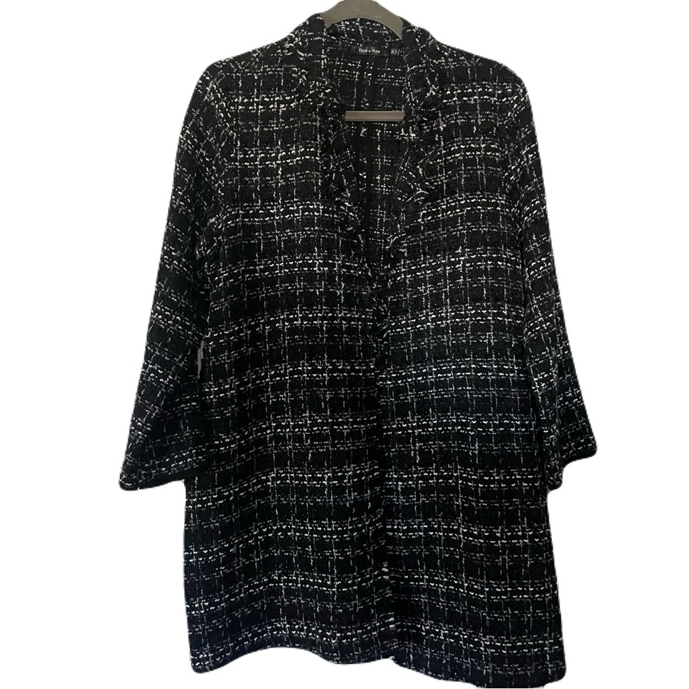 Doe & Rae Black and White Blazer